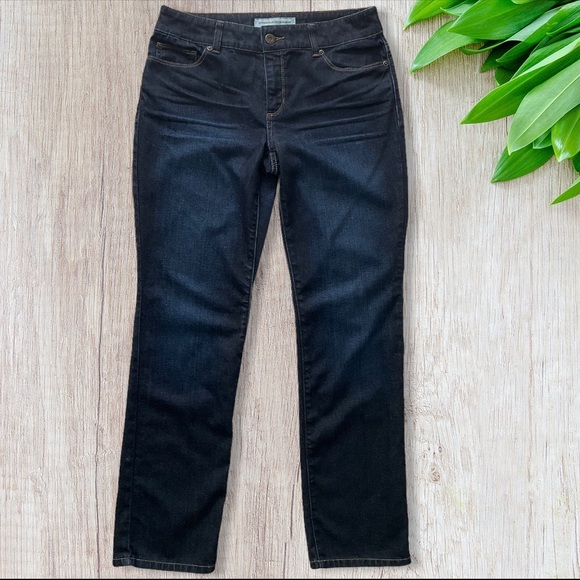 Chico’s Platinum Denim Ultimate Fit Slim-Leg Jeans - Picture 1 of 15